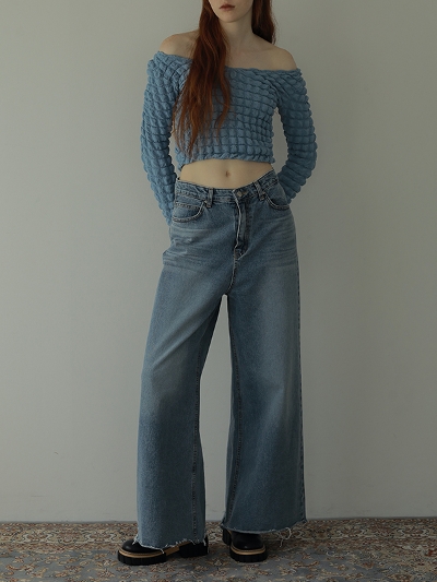 Super wide long denim